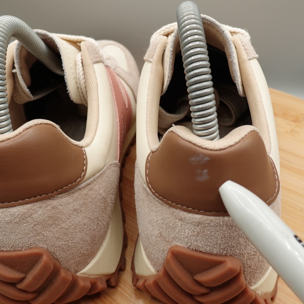 Somiliss Womens Necap Revela Suede/Leather Cream Pink Athletic Shoes US Size 7.5 - Picture 6 of 12